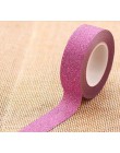 1 PC 16 kolorów Hot sprzedaży 10m brokat Washi rolka do czyszczenia ubrań maskująca taśma klejąca etykiety Craft dekoracyjne diy