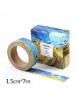 7m * 15mm DIY śliczne Kawaii Van Gogh dekoracyjne taśmy Washi rocznika taśma klejąca do Scrapbooking pamiętnik szkolne materiały