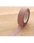 1 PC 16 kolorów Hot sprzedaży 10m brokat Washi rolka do czyszczenia ubrań maskująca taśma klejąca etykiety Craft dekoracyjne diy