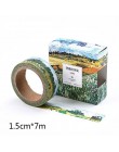7m * 15mm DIY śliczne Kawaii Van Gogh dekoracyjne taśmy Washi rocznika taśma klejąca do Scrapbooking pamiętnik szkolne materiały