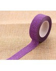 1 PC 16 kolorów Hot sprzedaży 10m brokat Washi rolka do czyszczenia ubrań maskująca taśma klejąca etykiety Craft dekoracyjne diy