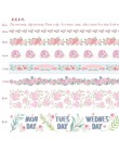10 sztuk/paczka jednorożec Flamingo kwiaty wiśni zestaw taśm washi taśma dekoracyjna do papierowych etykiet naklejka maskująca t