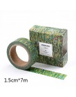 7m * 15mm DIY śliczne Kawaii Van Gogh dekoracyjne taśmy Washi rocznika taśma klejąca do Scrapbooking pamiętnik szkolne materiały