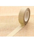 1 PC 16 kolorów Hot sprzedaży 10m brokat Washi rolka do czyszczenia ubrań maskująca taśma klejąca etykiety Craft dekoracyjne diy