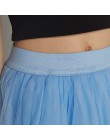 4 warstwy 100cm spódnica do podłogi dla kobiet elegancka wysoka talia plisowana spódnica z tiulu suknia dla druhny druhna odzież