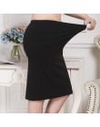 XL-8XL Plus Size kobiety letnie spódnice w stylu casual, czarny duży rozmiar biurowa, damska spódnica do pracy Faldas 6XL 7XL St