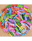 50 sztuk Mini kolorowe klamerka materiały biurowe zdjęcie Memo Peg Pin DIY Craft pocztówka klipy do dekoracji długość 2.5cm