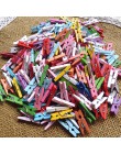 50 sztuk Mini kolorowe klamerka materiały biurowe zdjęcie Memo Peg Pin DIY Craft pocztówka klipy do dekoracji długość 2.5cm