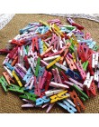 50 sztuk Mini kolorowe klamerka materiały biurowe zdjęcie Memo Peg Pin DIY Craft pocztówka klipy do dekoracji długość 2.5cm