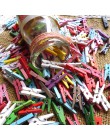 50 sztuk Mini kolorowe klamerka materiały biurowe zdjęcie Memo Peg Pin DIY Craft pocztówka klipy do dekoracji długość 2.5cm