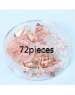 72/25/160/box Rose złoty Metal Clip duże głowy spinacze do papieru materiały biurowe wiążące połączenie zestaw delikatne papeter