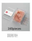 72/25/160/box Rose złoty Metal Clip duże głowy spinacze do papieru materiały biurowe wiążące połączenie zestaw delikatne papeter