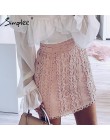 Simplee A-line koronkowy haft kobiety spódnica casualowe w stylu streetwear jesień kobiet krótka spódnica do klubu na imprezę pa
