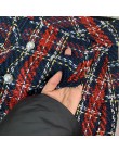 Vintage sztuczna perła Fringe Tweed spódnica mini w szkocką kratkę kobiety 2020 moda linia powrót Zipper Tassel spódnice dla pań