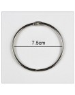 4 sztuk/partia Metal Ring Binder 15-75mm DIY albumy luźne liści książki Hoops otwarcie biuro wiążące dostaw