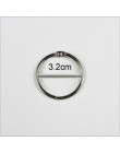 4 sztuk/partia Metal Ring Binder 15-75mm DIY albumy luźne liści książki Hoops otwarcie biuro wiążące dostaw