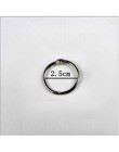 4 sztuk/partia Metal Ring Binder 15-75mm DIY albumy luźne liści książki Hoops otwarcie biuro wiążące dostaw