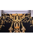 Moda zachodnia wspaniały złoty kwiatowy print kobiety spódnice ołówkowe S-4XL panie plus rozmiar bodycon saias dziewczyny faldas