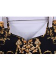 Moda zachodnia wspaniały złoty kwiatowy print kobiety spódnice ołówkowe S-4XL panie plus rozmiar bodycon saias dziewczyny faldas