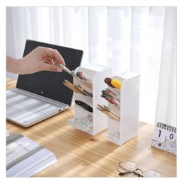 Wielofunkcyjny 4 siatka biurkowy stojak na długopisy Office School futerał do przechowywania wyczyść 4 kolory plastikowe pudełko