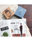 Moodtape vintage wood wyczyść pieczęć do DIY scrapbooking/ozdobny album na zdjęcia znaczek Messenger TodayTea aparat gumowa piec