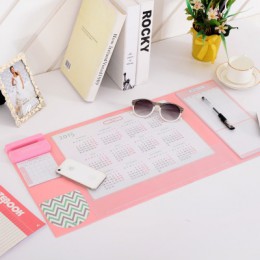 4 cukierkowe kolory Kawaii wielofunkcyjny długopis posiadacze podkładki do pisania 2019 2020 kalendarz Mat Learning Pad Office M