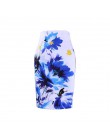 Moda zachodnia wspaniały złoty kwiatowy print kobiety spódnice ołówkowe S-4XL panie plus rozmiar bodycon saias dziewczyny faldas