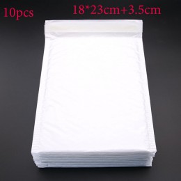 10 sztuk (18*23 cm + 3.5 cm) biały papier kopertowy Bubble torba listonoszka Bubble pocztowe torby przewozowe