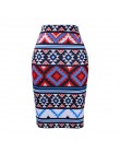 Moda zachodnia wspaniały złoty kwiatowy print kobiety spódnice ołówkowe S-4XL panie plus rozmiar bodycon saias dziewczyny faldas