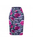 Moda zachodnia wspaniały złoty kwiatowy print kobiety spódnice ołówkowe S-4XL panie plus rozmiar bodycon saias dziewczyny faldas