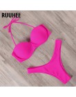 RUUHEE strój kąpielowy Bikini kobiety strój kąpielowy 2020 Leopard brazylijski Bikini Set Push Up kostium kąpielowy kobiet lato 