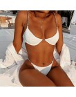 Seksowne Bikini kobiety strój kąpielowy stałe Bikini Set Push Up stroje kąpielowe niskiej talii kostiumy kąpielowe Bikini 2020 n
