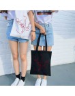 Korea lato streszczenie nowy dorywczo kreskówka Ulzzang drukuj zabawa Harajuku Vintage płótno kobiety Ins moda College torby na 