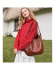 Vadim 2019 torba typu hobo torebki damskie skórzane damskie torby na ramię panie Casual Tote miękkie w stylu vintage torby dla k