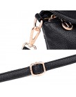 Nowa elegancka torba na ramię dla kobiet skórzana koperta Crossbody torba z 2 paski na ramionach czarny niebieski fioletowo-czer