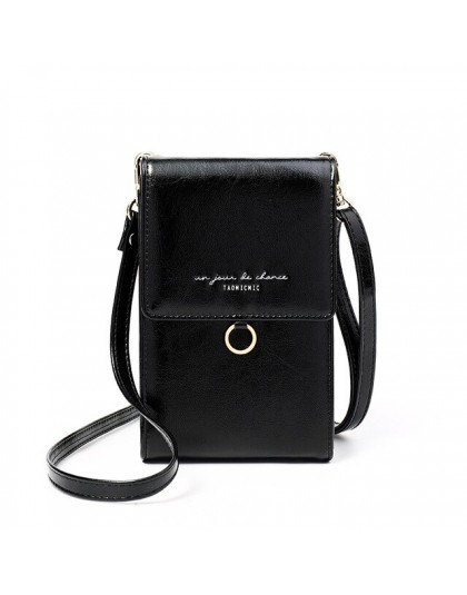Luksusowe kobiety telefon torba skórzana Mini lato torby na ramię panie portmonetki Crossbody torba moda marka damskie portfele