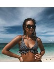Plaid damskie seksowne Bikini 2019 nowe Push Up Ruffles wyściełane stroje kąpielowe Bikini gorąca sprzedaż strój kąpielowy dla k