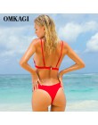 Marka OMKAGI stroje kąpielowe kobiety strój kąpielowy Sexy Push Up mikro Bikini Set pływanie strój kąpielowy kostiumy kąpielowe 