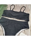 Sexy bikini wysokie w talii strój kąpielowy popularny strój kąpielowy Biquini dwa kawałki jednolity wysoki jakości stroje kąpiel