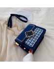 Peeling skórzany splot Crossbody torby dla kobiet 2020 spadek łańcucha torba na ramię łańcuch damski luksusowe torebki i portmon