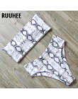 RUUHEE bandażowy strój kąpielowy Bikini kobiety strój kąpielowy Bikini wysokie w talii 2019 strój kąpielowy Push Up Maillot De B