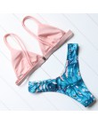 Marka OMKAGI stroje kąpielowe kobiety strój kąpielowy Sexy Push Up mikro Bikini Set pływanie strój kąpielowy kostiumy kąpielowe 
