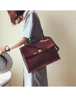 Moda retro kobiet Big Bag 2018 nowa jakość PU skórzane damskie projektant torebki damskie teczki dużego ciężaru torby listonoszk