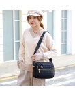 Moda damska solidny kolorowy zamek błyskawiczny wodoodporny Nylon torba na ramię torebka kobieca do noszenia na ukos panie Bolsa