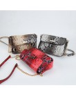FUNMARDI marka wąż projektant kobiet łańcuch torby pasek torby na ramię małe torby typu Crossbody dla kobiet PU skórzana torba k