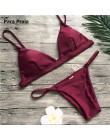9 kolorów stałe Bikini Set 2019 Sexy Push Up stroje kąpielowe kobiety brazylijski strój kąpielowy Bikini z niskim stanem Halter 