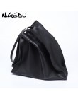 Projektant torebki damskie o dużej pojemności czarne torby na zakupy jakość PU skóra damska duża torba na ramię dorywczo kobiece