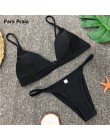 9 kolorów stałe Bikini Set 2019 Sexy Push Up stroje kąpielowe kobiety brazylijski strój kąpielowy Bikini z niskim stanem Halter 