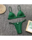 9 kolorów stałe Bikini Set 2019 Sexy Push Up stroje kąpielowe kobiety brazylijski strój kąpielowy Bikini z niskim stanem Halter 