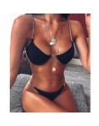Seksowne Bikini kobiety strój kąpielowy stałe Bikini Set Push Up stroje kąpielowe niskiej talii kostiumy kąpielowe Bikini 2020 n